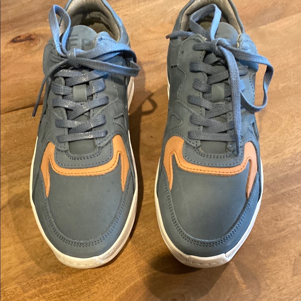 Filling Pieces Blue and Orange Sneakers Casual Athletic Design